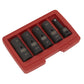 Deep Impact Socket Set 1/2"Sq Drive 80mm Double Ended 18.5-22.5mm - 5pc SX1820