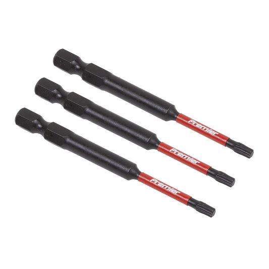 Sealey Premier TRX-Star* T15 Impact Power Tool Bits 75mm - 3pc AK8266