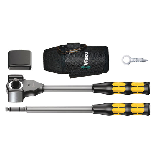 Wera 8002C Ratchet Set 1/2 Drive With Accessories Koloss 4Pc 133862