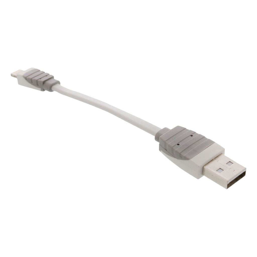 Bandridge USB sync and charge cable USBA male to 8-pin Lightning male 0.10m white - BBM39300W01