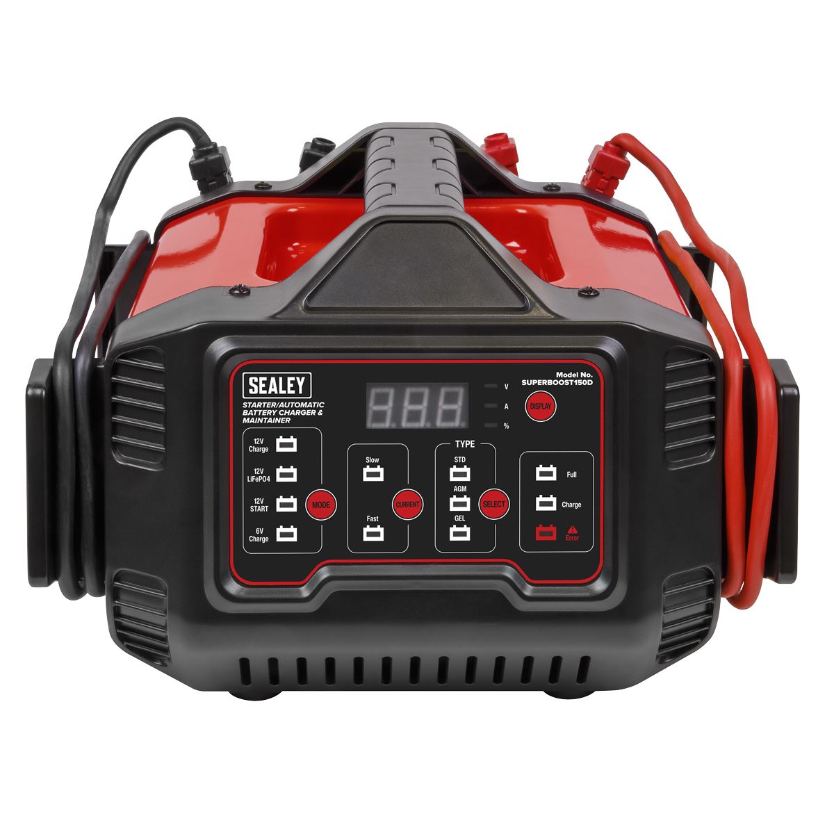 Sealey 6/12V 150A Starter/15A  Automatic Battery Charger & Maintainer SUPERBOOST150D