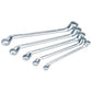 Draper 1x 5 Piece Cranked Metric Ring Spanner Set Professional Tool 35089