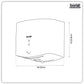 Baridi High Speed Hand Dryer with Auto Sensor 1400-1650W - White DH378