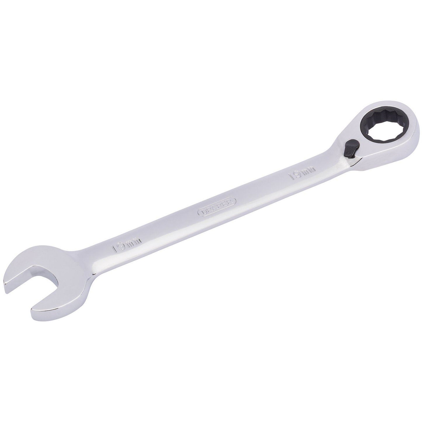 Draper 19mm Draper Hi-Torq Metric Reversible Ratcheting Combination Spanner - 52008