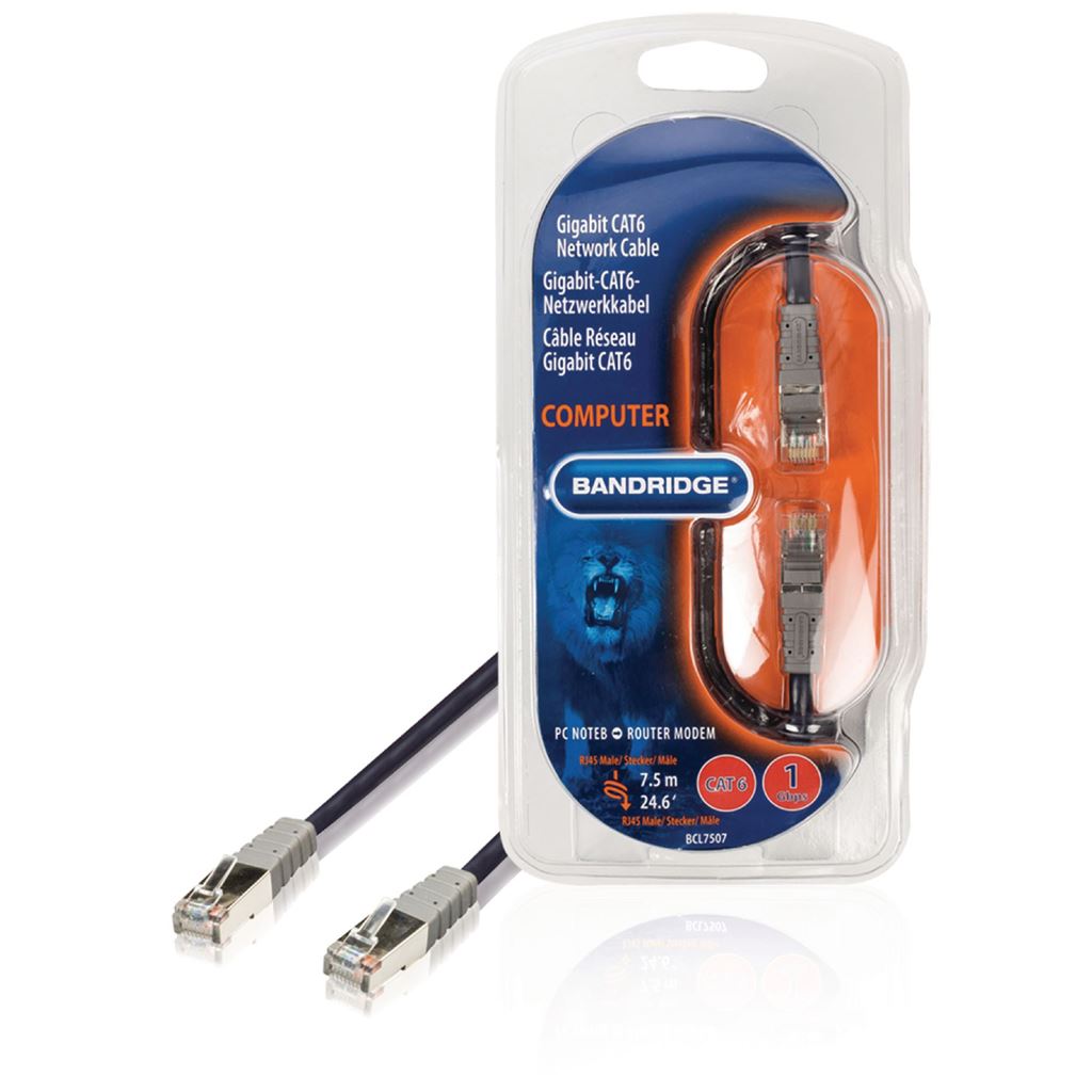 Bandridge Multimedia CAT6 Network Cable 7.5m