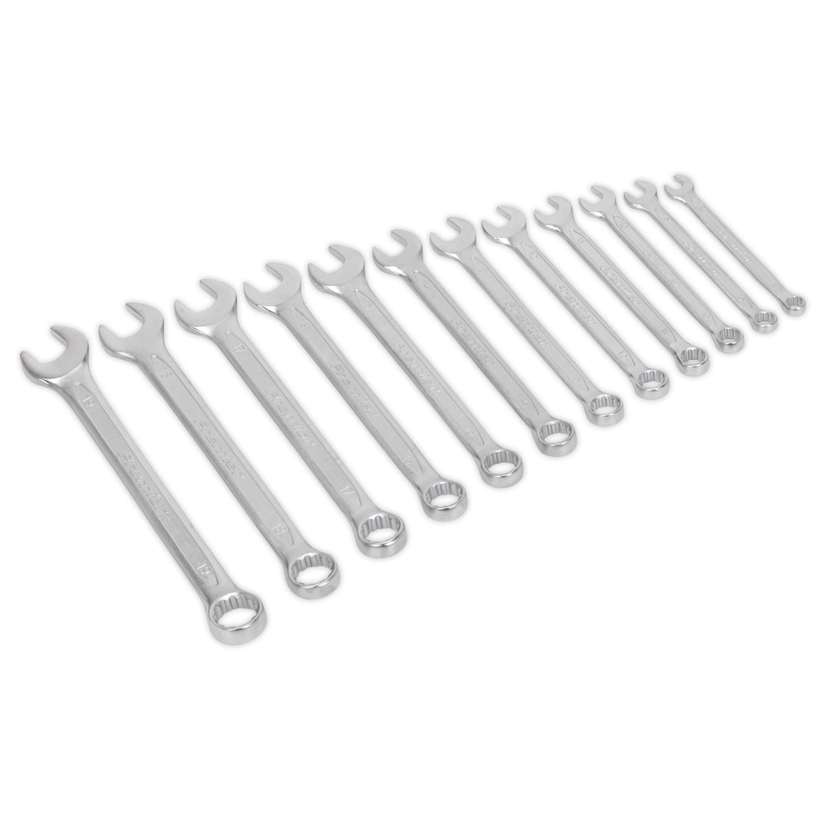 Sealey Combination Spanner Set 12pc Cold Stamped Metric AK6325