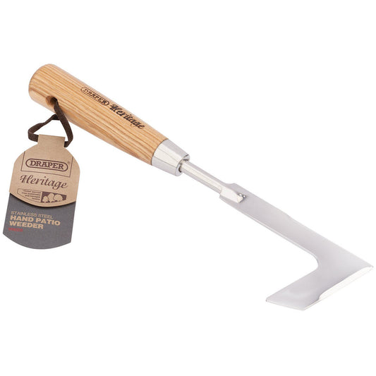 Draper Draper Heritage Stainless Steel Hand Patio Weeder With Ash Handle - 99028