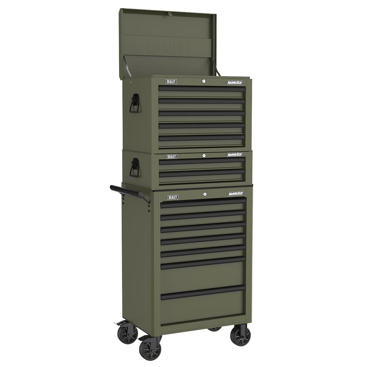 Sealey Superline Pro Mid-Box Tool Chest 2 Drawer - Khaki AP26029TK
