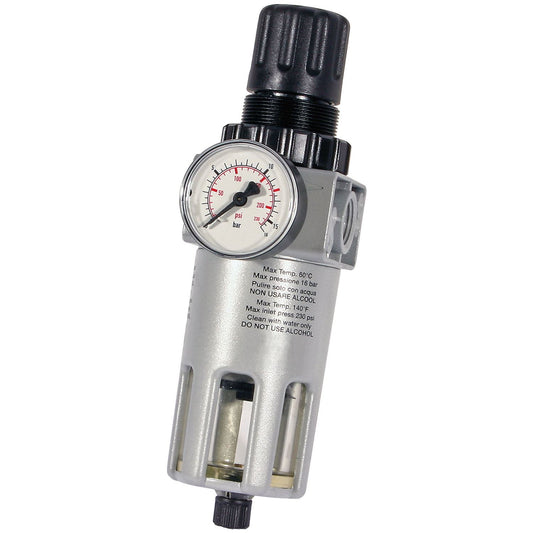 SIP Industrial 1/2" Filter Regulator with Gauge