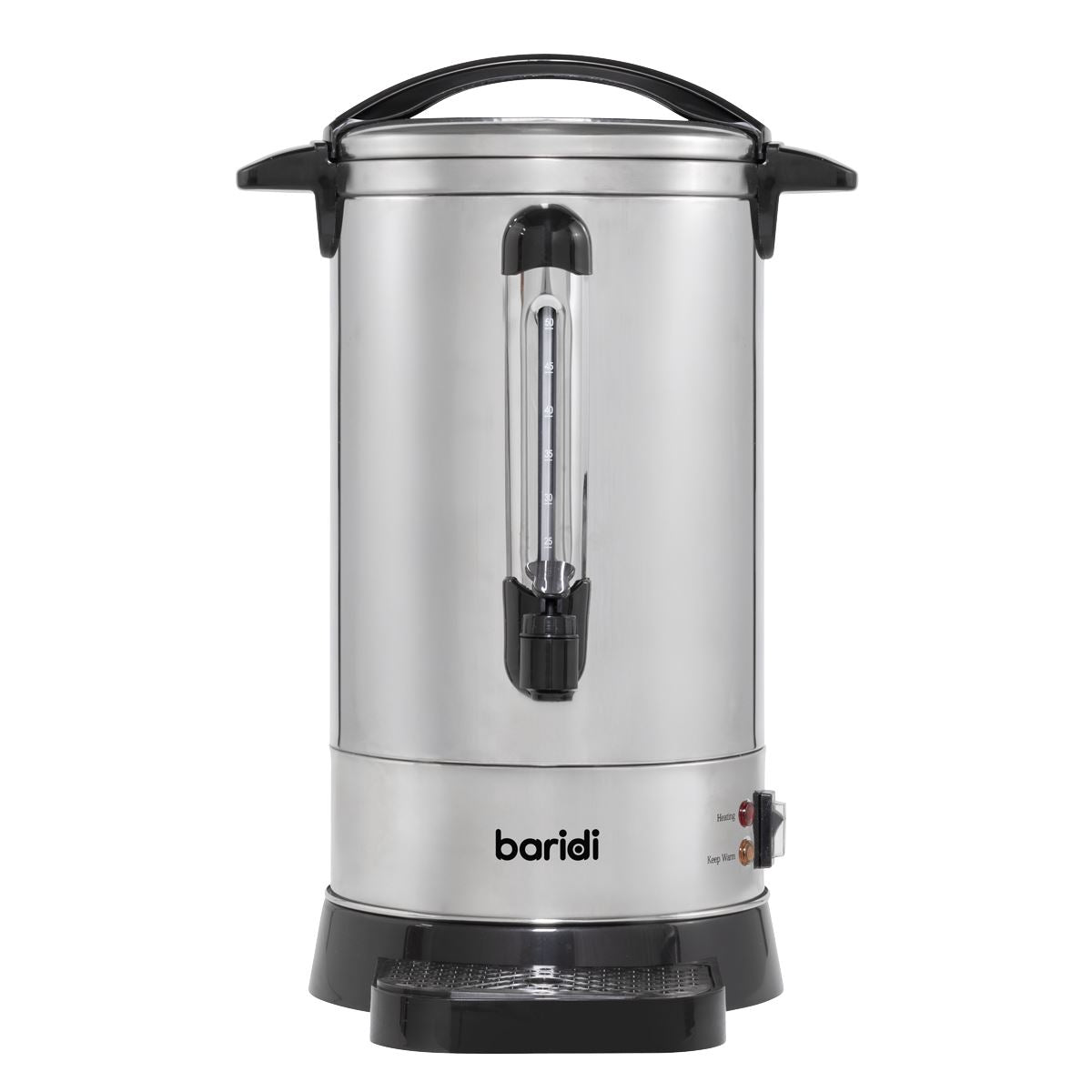 Baridi Hot Water Boiler/Tea Urn 10L Capacity, Stainless Steel DH269