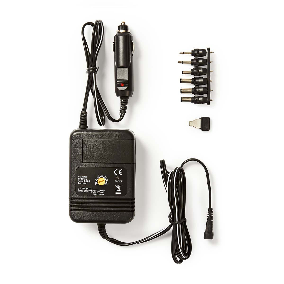 Nedis Universal DC Power Adapter 1.5/3/4.5/6/7.5/9/12 VDC 2.0 A DCPA004