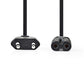 Nedis Power Cable Swiss Plug to IEC-320-C7 5m Black PCGP11240BK50