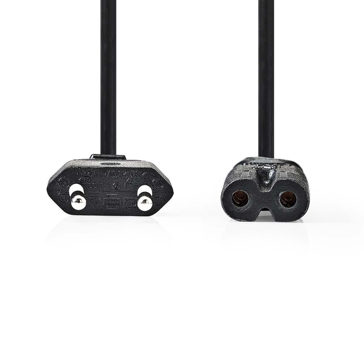 Nedis Power Cable Swiss Plug to IEC-320-C7 5m Black PCGP11240BK50