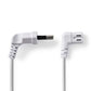 Nedis Power Cable Euro Plug to IEC-320-C7 2m White PCGP11055WT20
