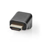 Nedis 90° HDMI Female to HDMI Male 90 Degree Coupler Gold Plated Gunmetal Grey - CVTB34901GY