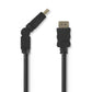 Nedis High Speed HDMI Cable to HDMI Connector Rotatable 1.5m Black
