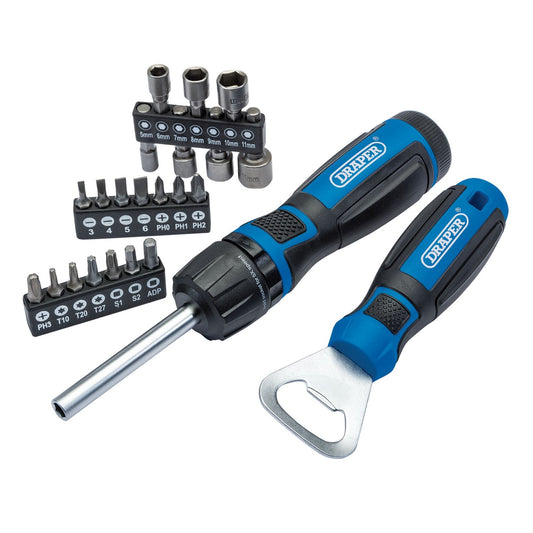 Draper Ratchet Screwdriver (23 Piece) RBS23 - 70443