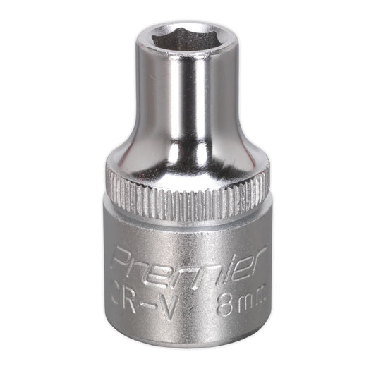 Sealey WallDrive Socket 8mm 1/2"Sq Drive S1208