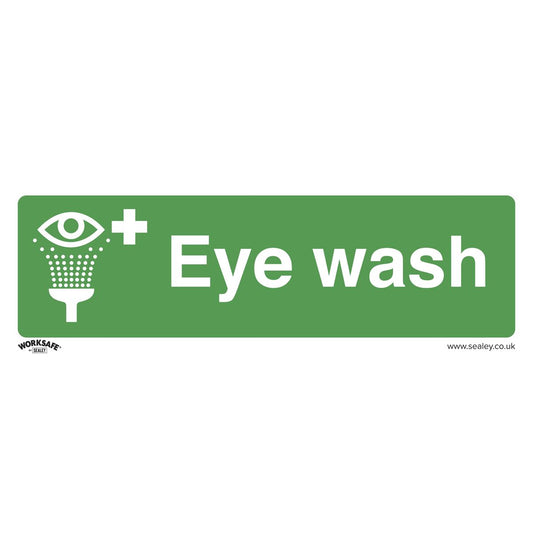 Worksafe Safe Conditions Safety Sign - Eye Wash - Rigid Plastic SS58P1