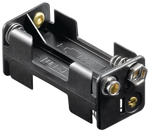 Goobay 4x AAA (Micro) battery holder black Push on (11990)