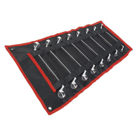 Sealey Offset Double End Ring Spanner Set 8pc Metric AK6327
