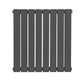 Baridi Horizontal Radiator Contemporary Double Flat Panel Design 600 x 560mm � Anthracite DH339