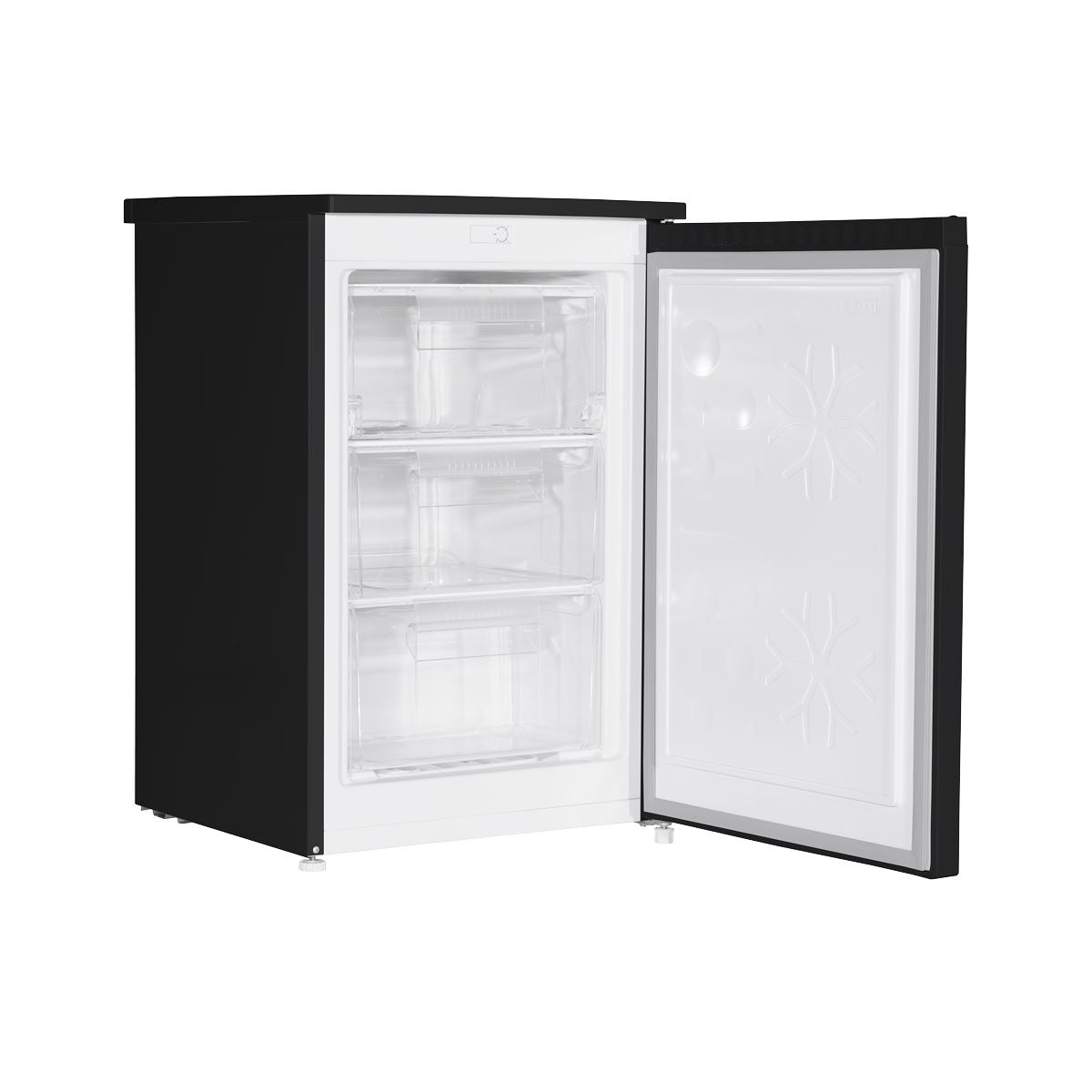 Baridi 55cm Undercounter Freezer with Adjustable Thermostat, 85L - Black DH251