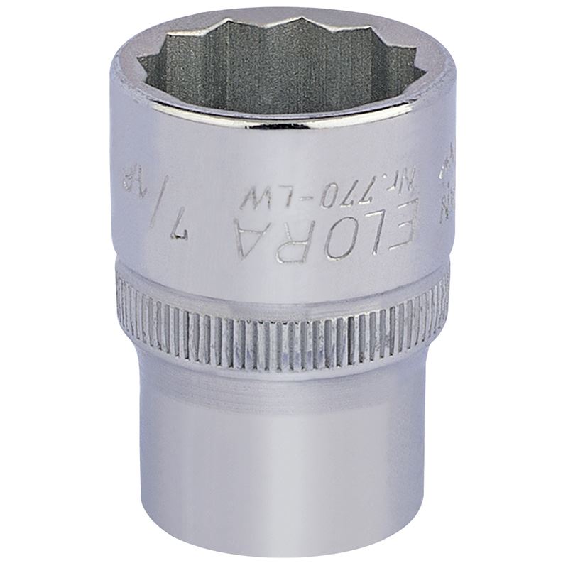 7/16" 1/2" Square Drive Elora Whitworth Bi-Hexagon Socket Draper 24848