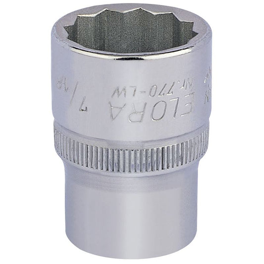 7/16" 1/2" Square Drive Elora Whitworth Bi-Hexagon Socket Draper 24848