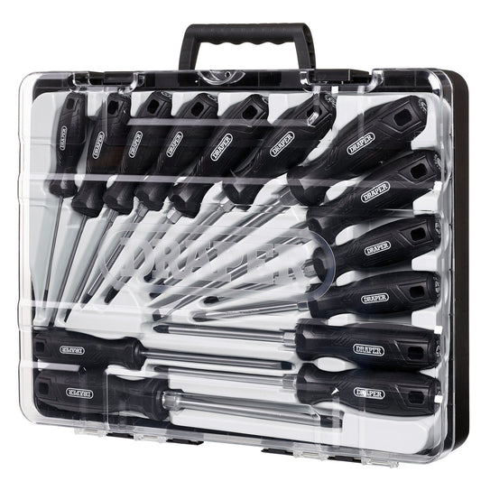 Draper Hard Grip Screwdriver Set with Draper TX-STAR (14 Piece)
