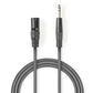 Nedis Balanced XLR Audio Cable XLR 3-Pin Male to 6.35mm Male 1.5m Grey - COTH15100GY15