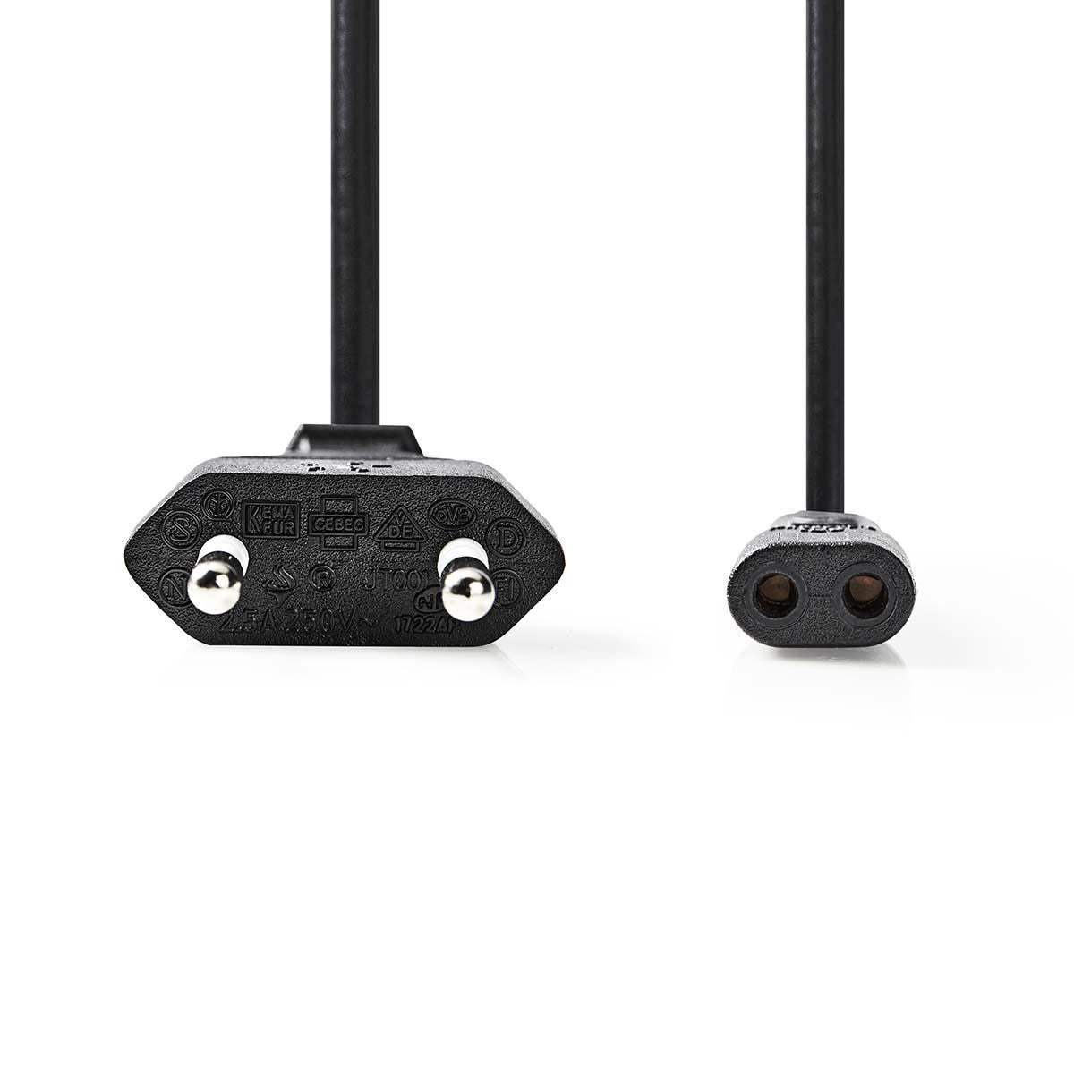 Nedis Power Cable Euro Plug to IEC-320-C1 2m Black PCGP11062BK20