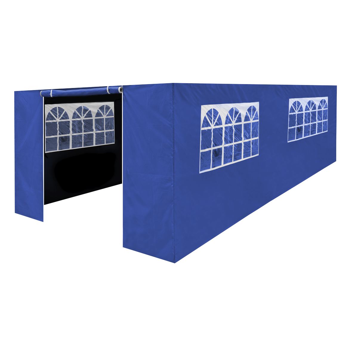 Sealey Dellonda Premium Side Walls/Doors/Windows for Gazebo/Marquee, Fits 3 x 6m Models - Blue DG155