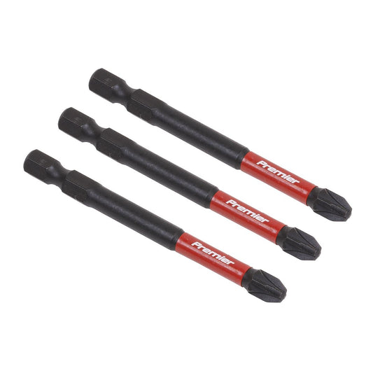 Premier Pozi #3 Impact Power Tool Bits 75mm - 3pc AK8259