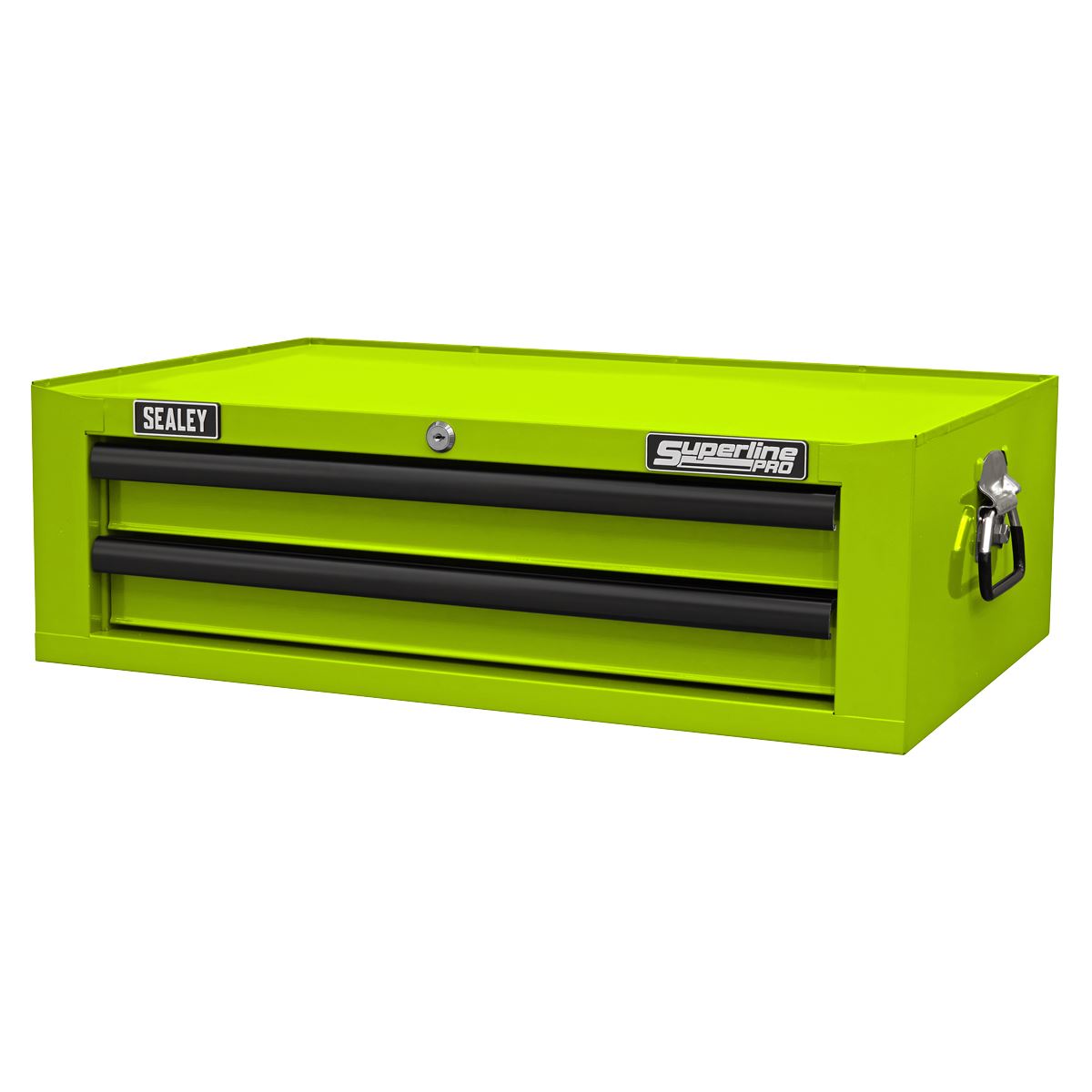 Sealey Superline Pro Mid-Box Tool Chest 2 Drawer with Ball-Bearing Slides - Green/Black AP26029THV