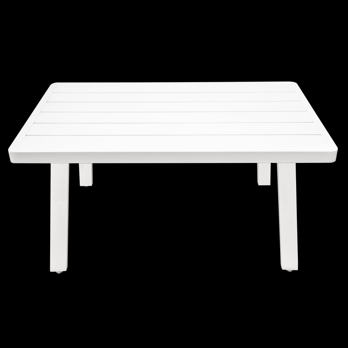 Dellonda Kyoto White 3 Piece Outdoor Garden Corner Sofa & Coffee Table Set DG53