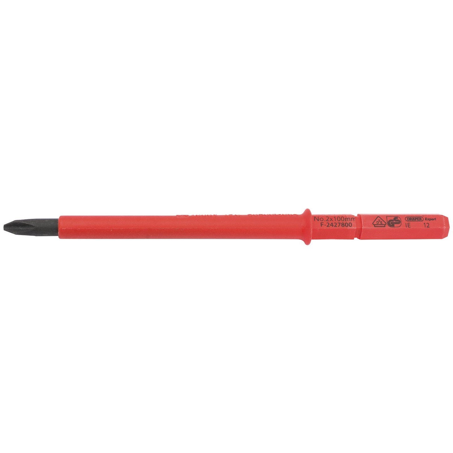 Draper PH2 x 100mm VDE Interchangeable Blade for Screwdriver Set 05721 & 05776 - 24743
