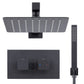 Baridi Concealed Thermostatic Shower Set 20 x 20cm Square Head & Hand Shower