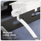 Dellonda Extendable Cable Management Tray 435/730 x 130 x 190 - Black DH276