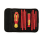 Draper 10 Piece VDE Insulated Interchangeable Screwdriver Set in Tool Roll - 05721
