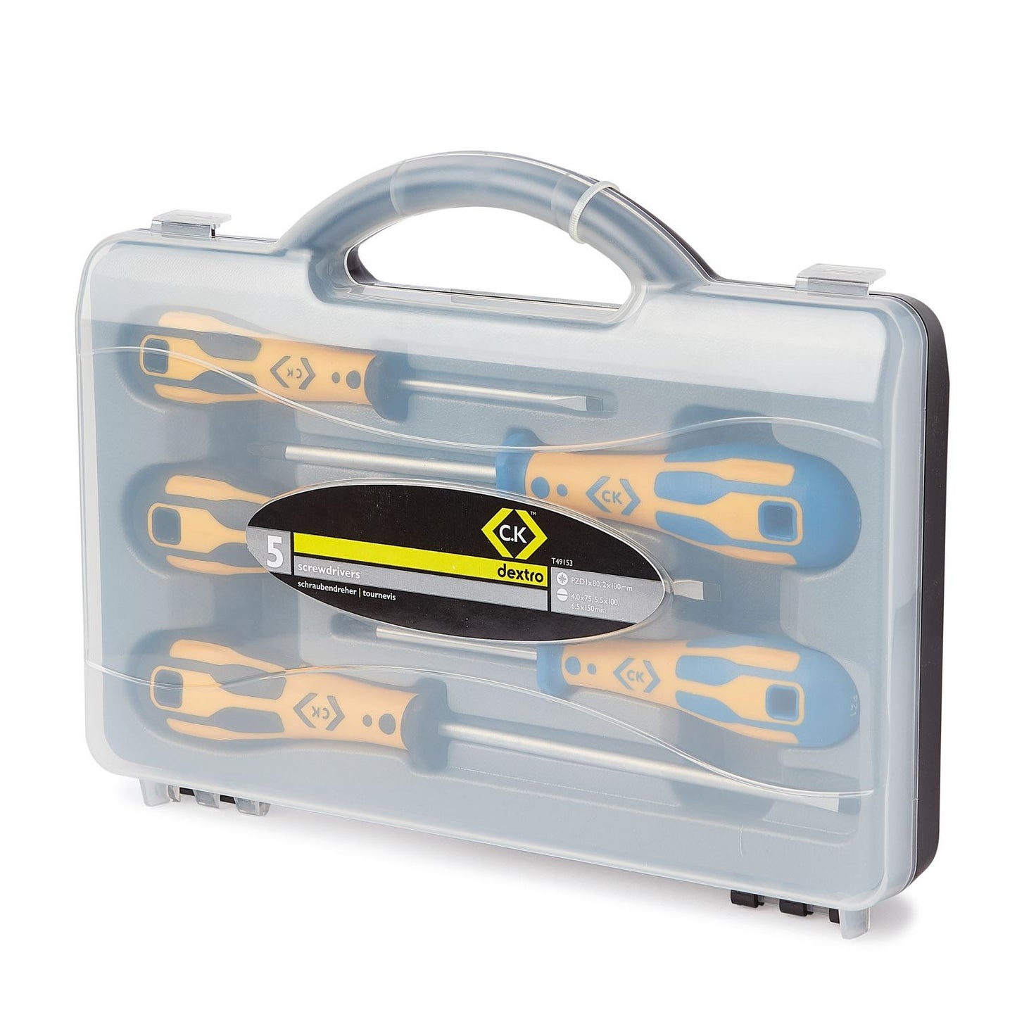 CK Tools Dextro Screwdriver Slotted & PZD Set Of 5 T49153
