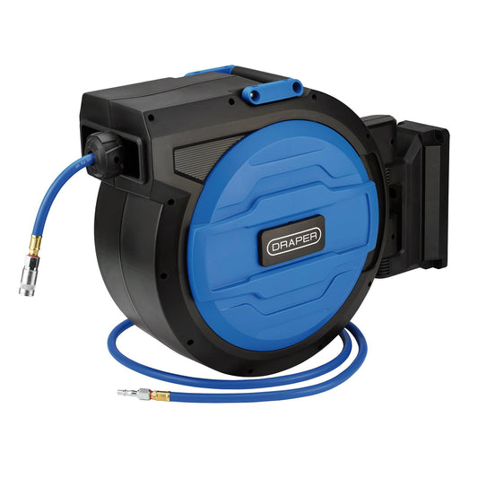 Draper Retractable Air Hose Reel, 20m, 10mm ID