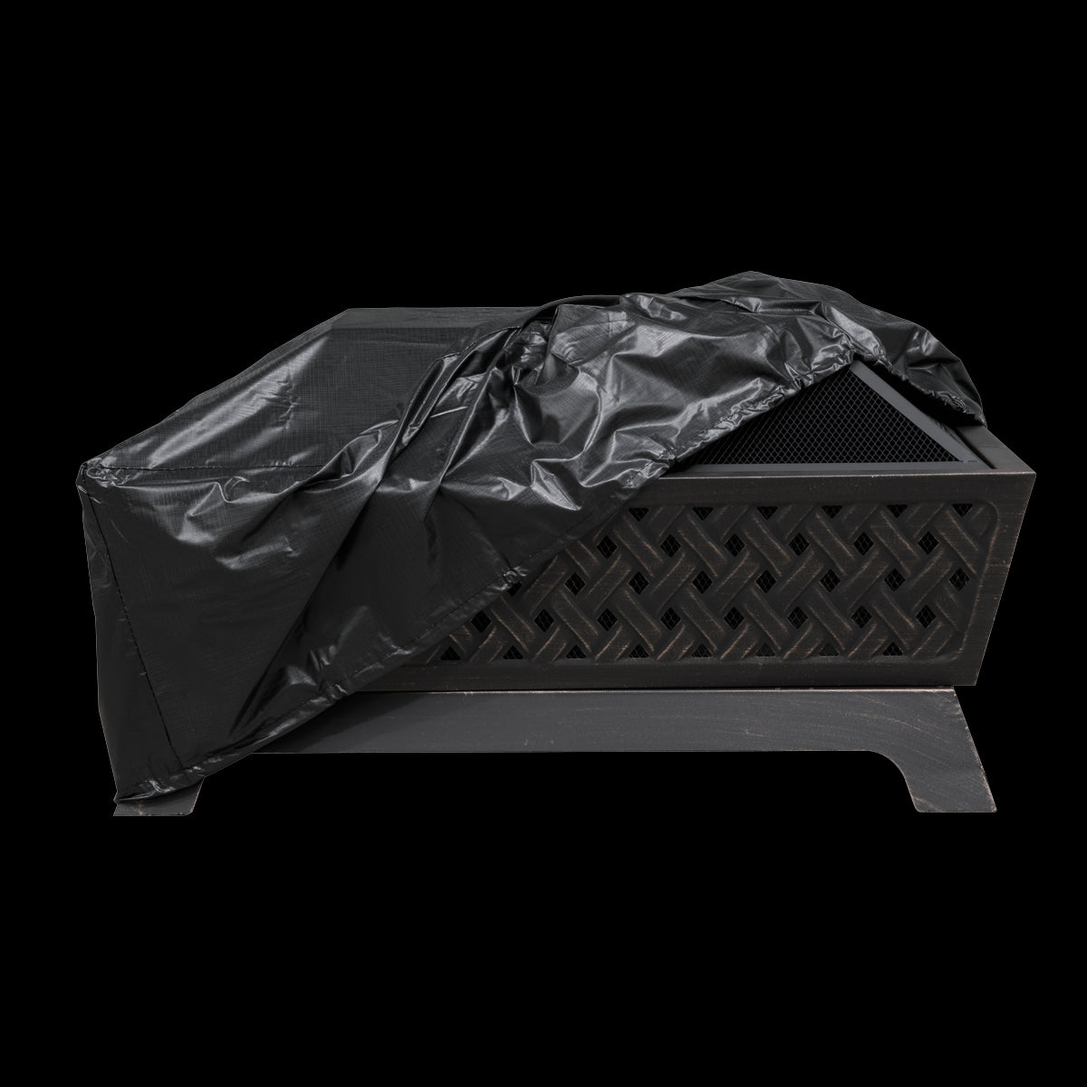 Dellonda Fire Pit, Fireplace, Outdoor Patio Heater PVC Cover, Water Resistant, Heavy Duty DG120