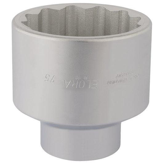 Elora 67418 780 75mm 1" Square Drive Bi-Hexagon Socket