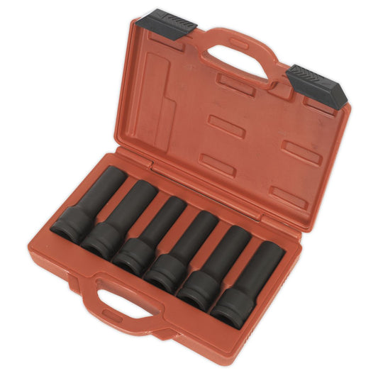 Sealey Impact 12pt & TRX-Star* Female Deep Socket Set 6pc 3/4"Sq Dr SX099