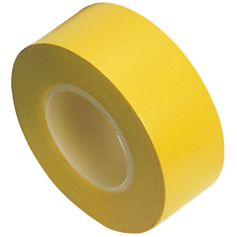 Draper 11913 Expert 8 x 10M x 19mm Yellow Insulation Tape to BSEN60454/Type2