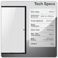 Baridi Sliding Shower Door 1000 x 1850mm, 6mm Tempered Glass, Reversible - Black