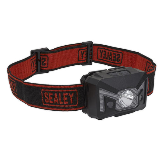Sealey Rechargeable Head Torch 3W CREE XPE LED Auto-Sensor HT102R