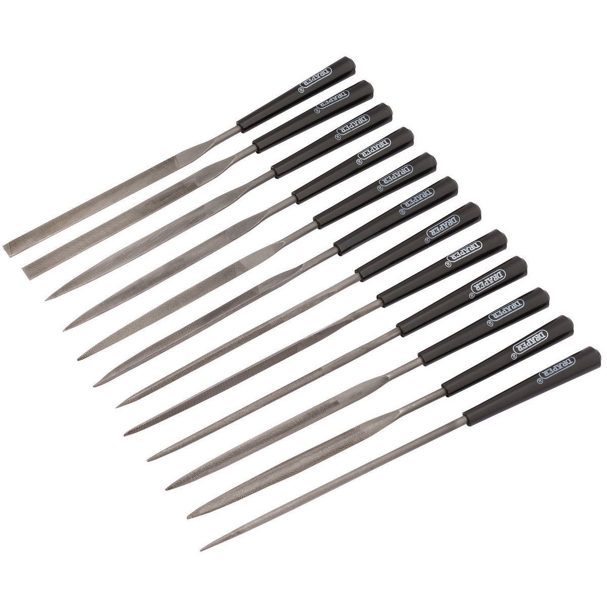 Draper Files Set NEW Draper 12 Piece 140mm Needle File Set Jeweller Jewellery Modelling ...