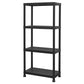 Sealey Plastic Racking Unit with 4 Shelves 25kg Capacity Per Level APPR4